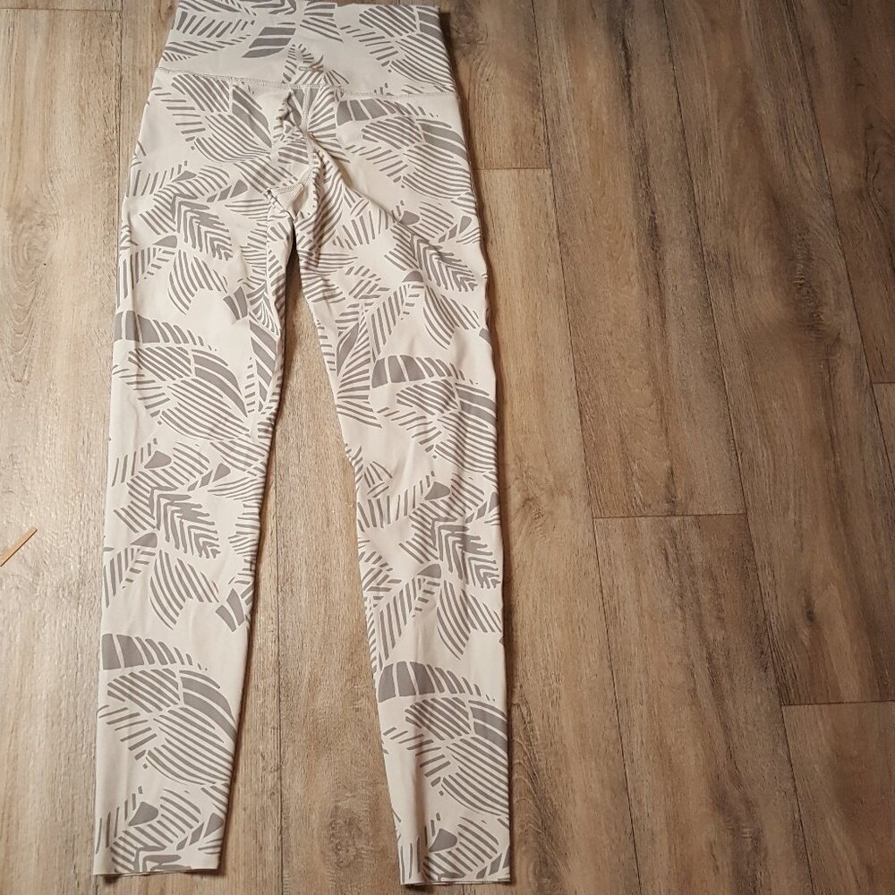 Grey & White Athletic Leggings